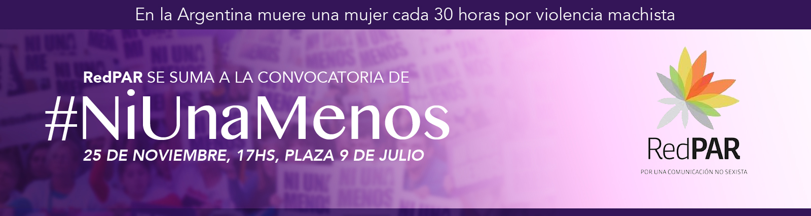 RED PAR impulsa la primera campaña radial en el marco del Día Internacional de la Eliminación de la Violencia Contra la Mujer
